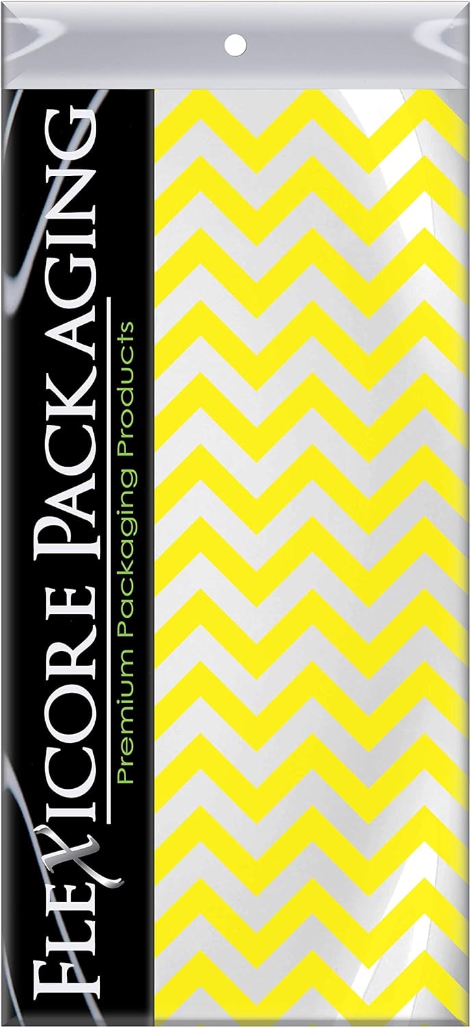 Flexicore Packaging Black Chevron Gift Wrap Tissue Paper