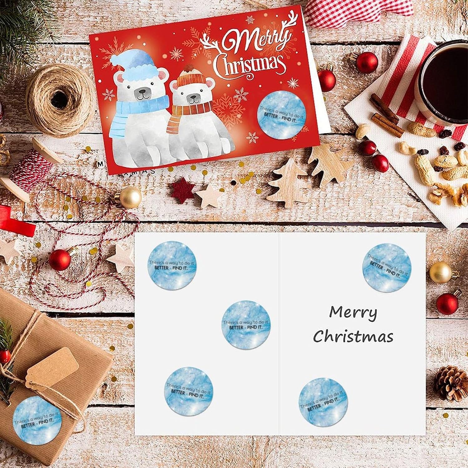 3in Round Label Stickers 100pcs for Boxes Envelopes and More