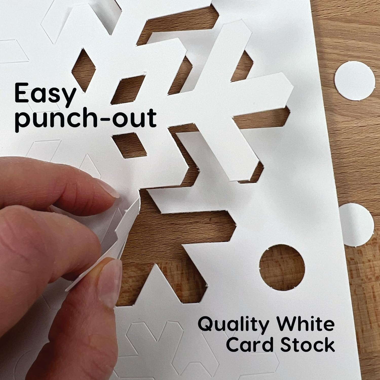 80 Pieces Snowflake Paper Cutouts with Idea Guide