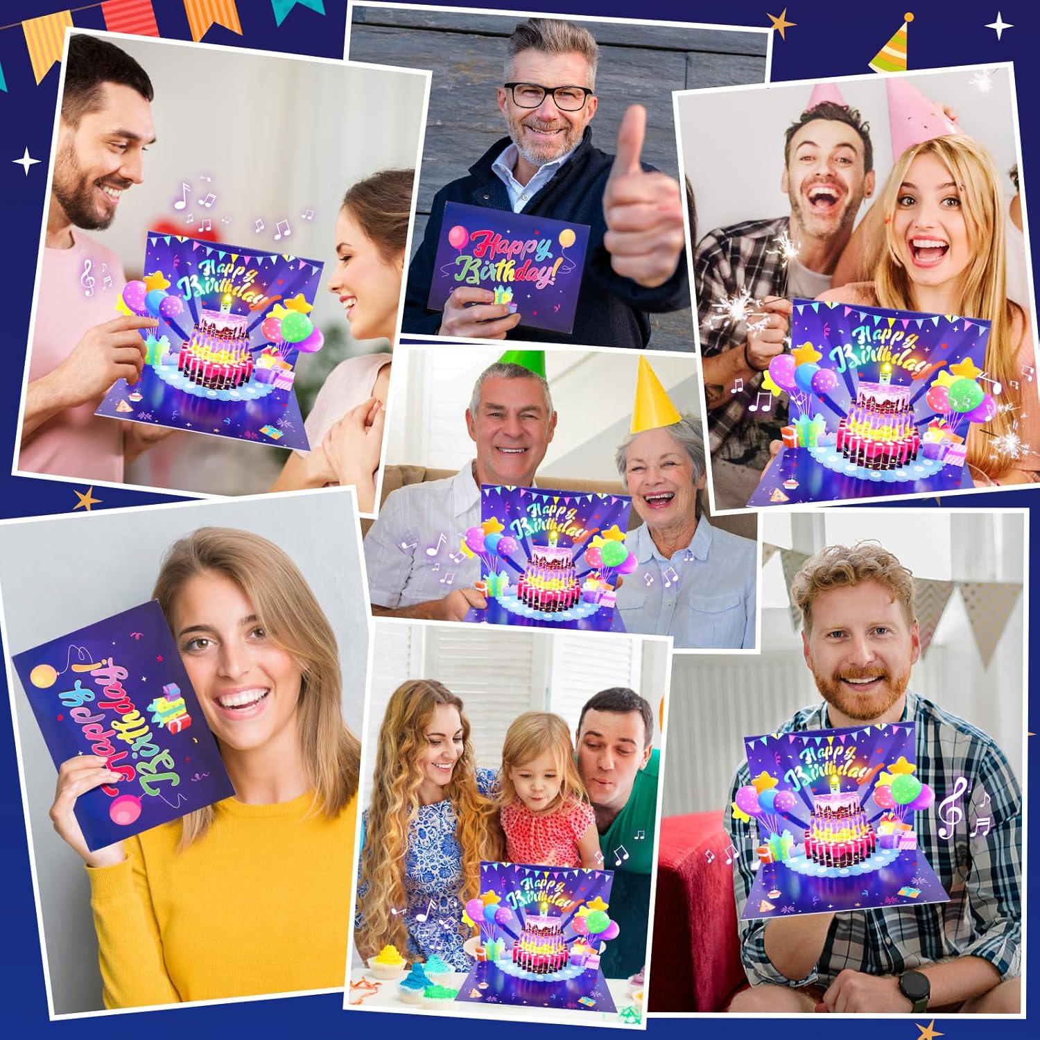 Musical Pop Up Birthday Card with Light and Candle