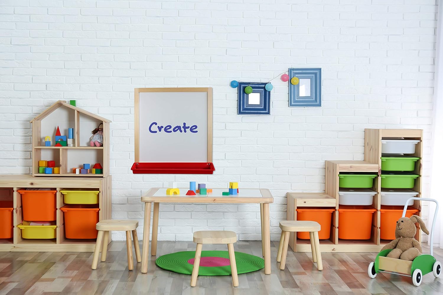 Flipside Products Magnetic Dry Erase Wall Easel with Tray