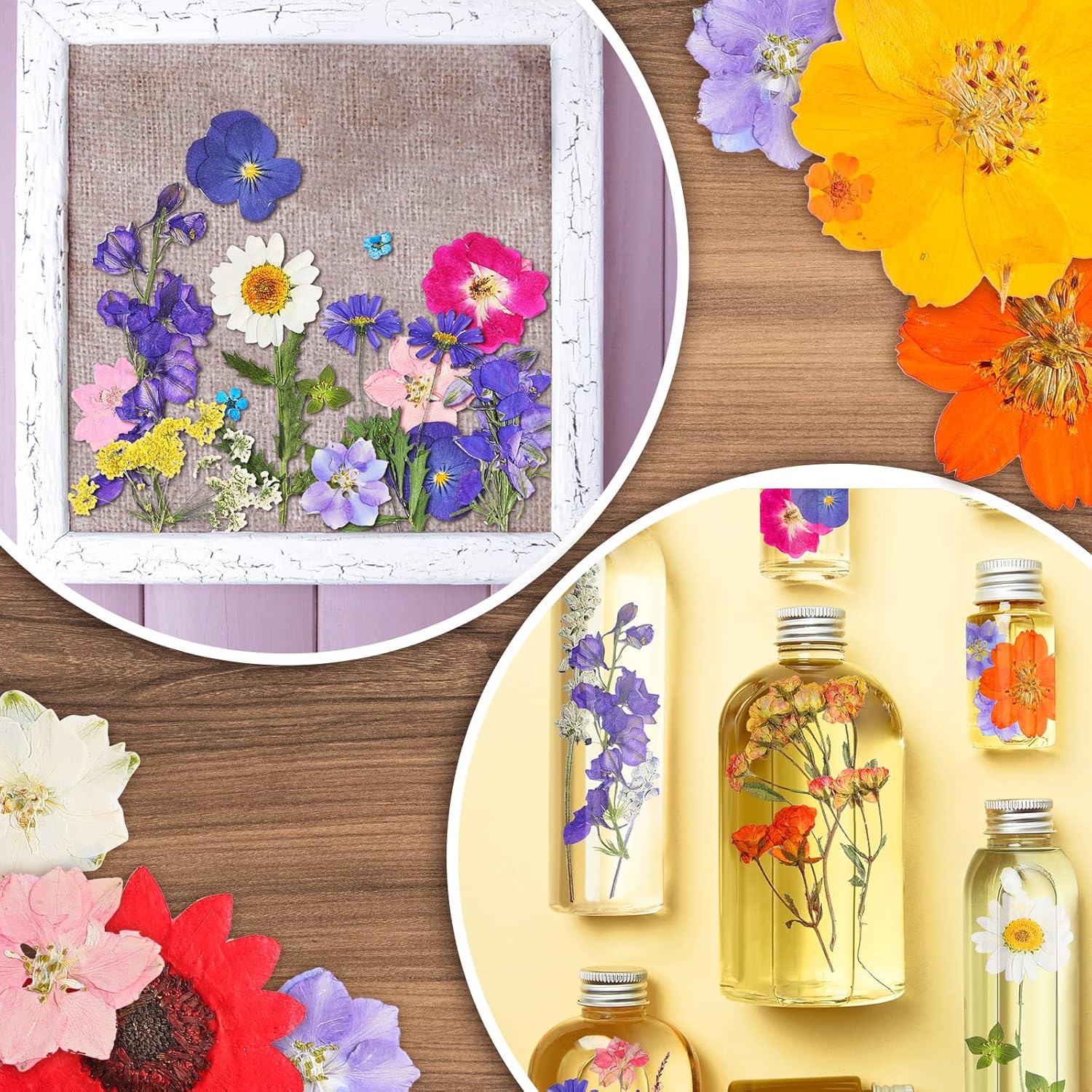 Nuanchu Dried Pressed Flowers for Resin Crafts DIY Decorations