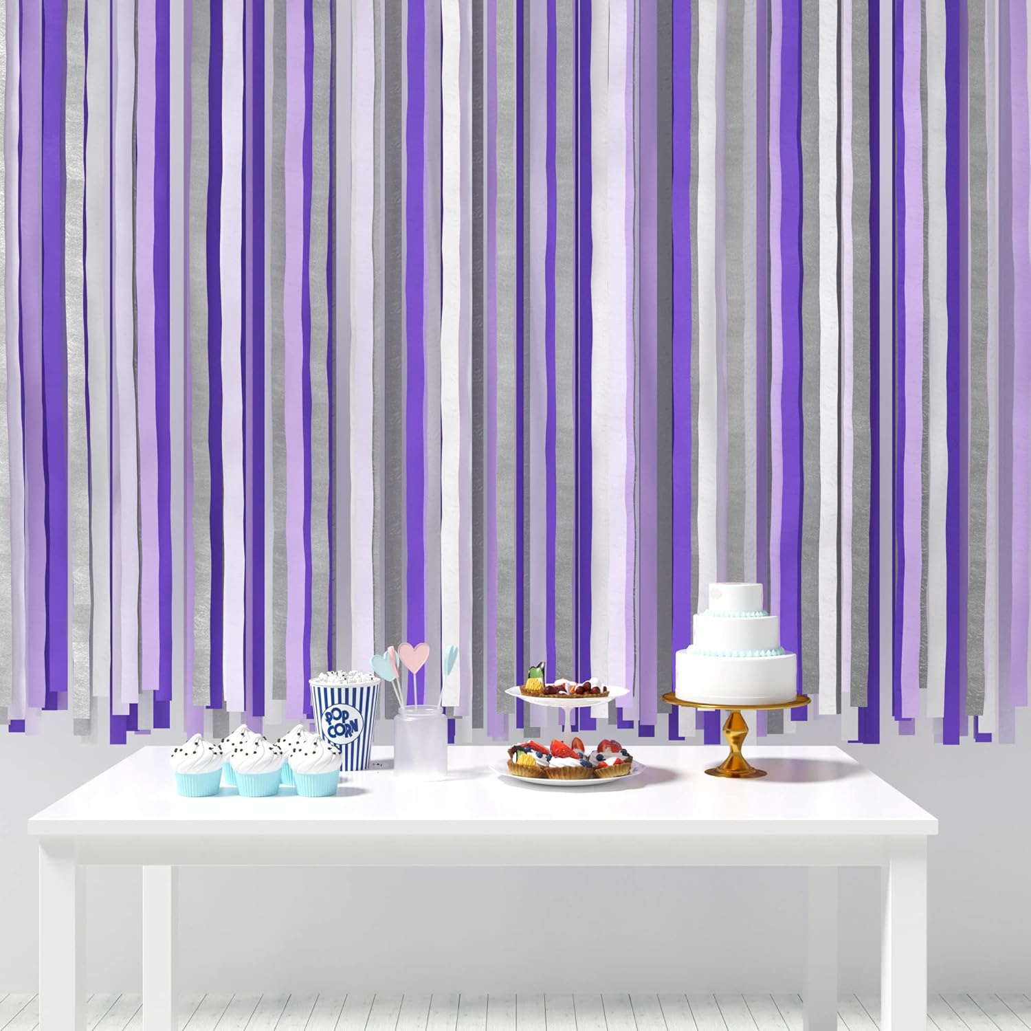 House Of Party Purple Crepe Paper Streamers 492ft 6 Rolls