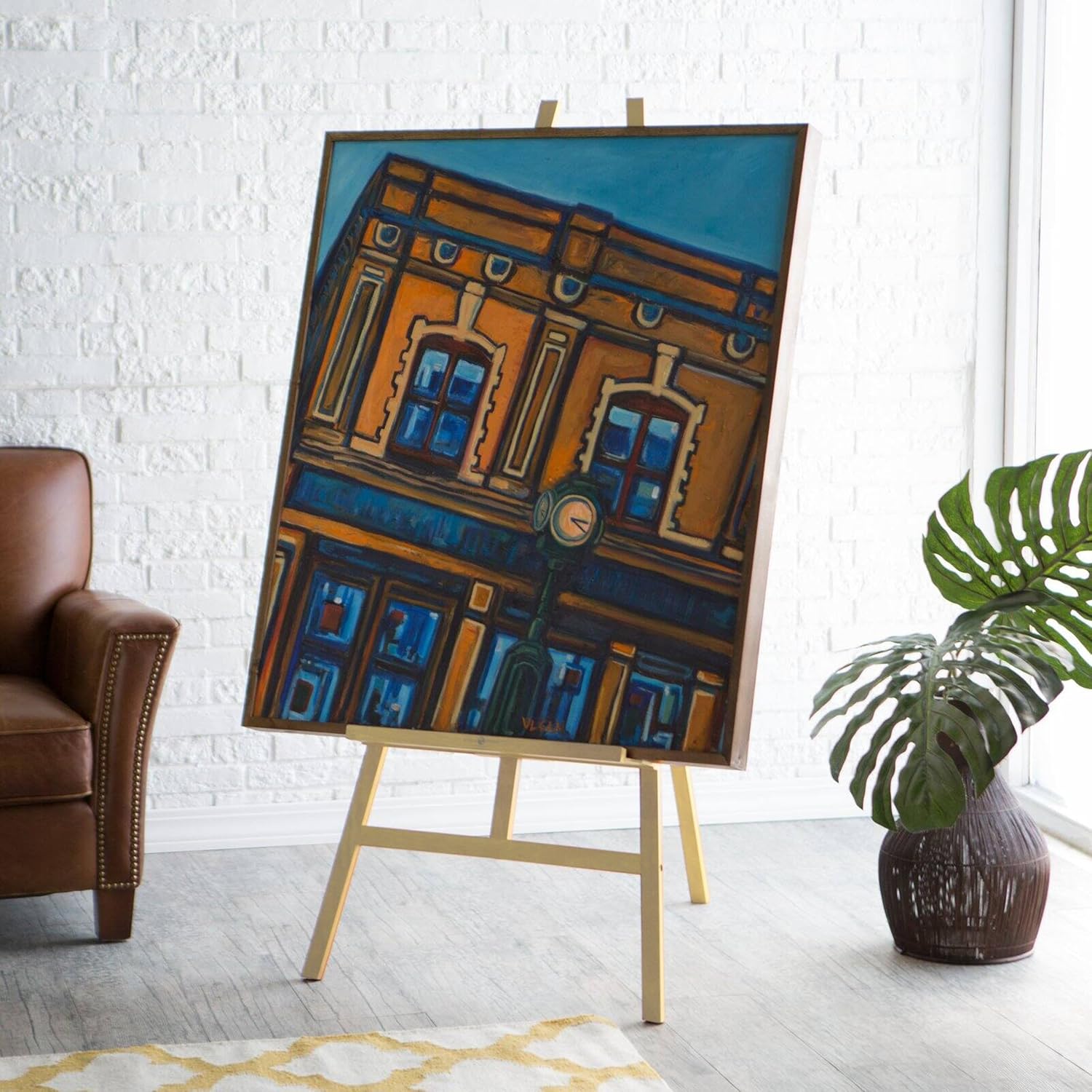 Wood Museum Easel for Artists and Galleries