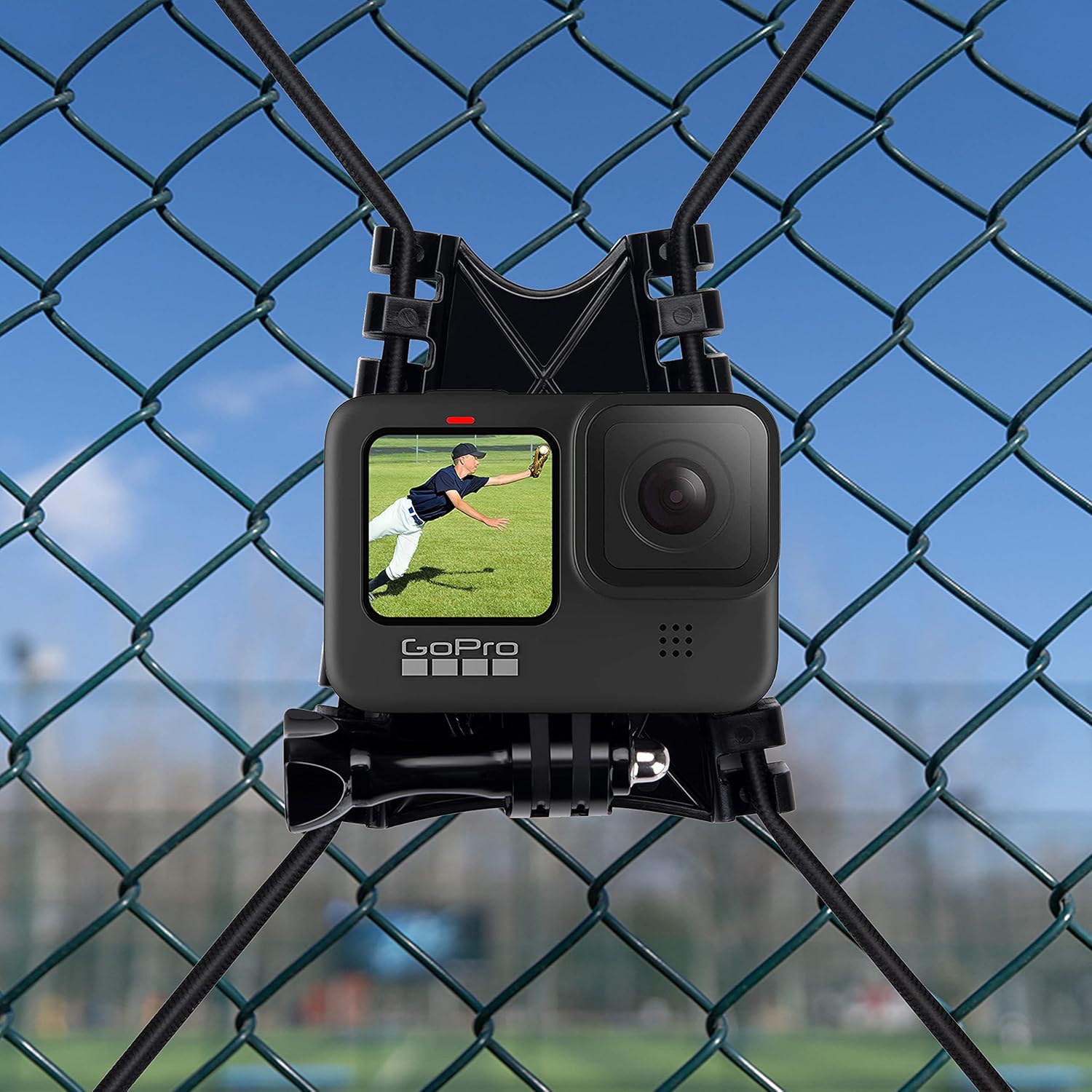 Suptig Net Fence Tree Pole Mounts - GoPro Phone Compatible