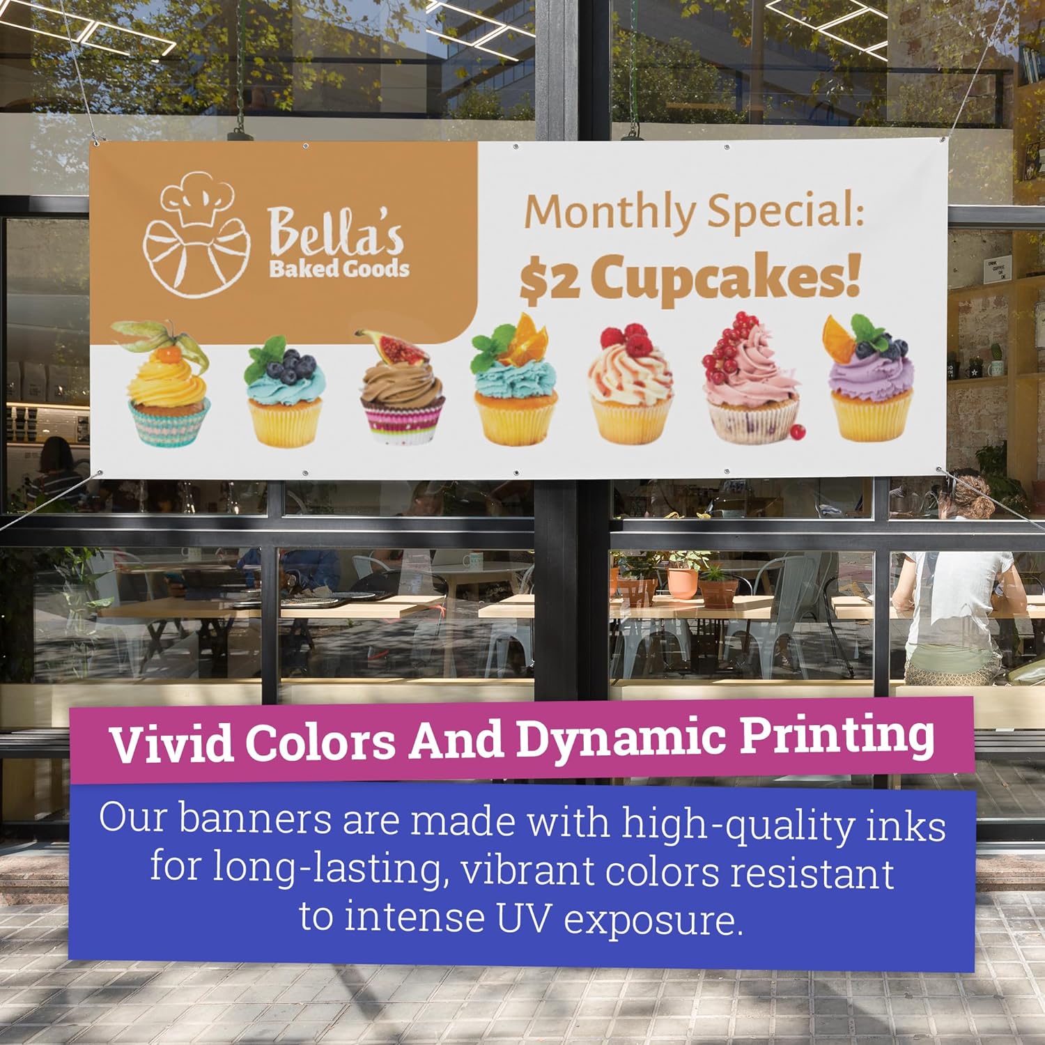 CustomForMe Personalized Vinyl Banner 2x2