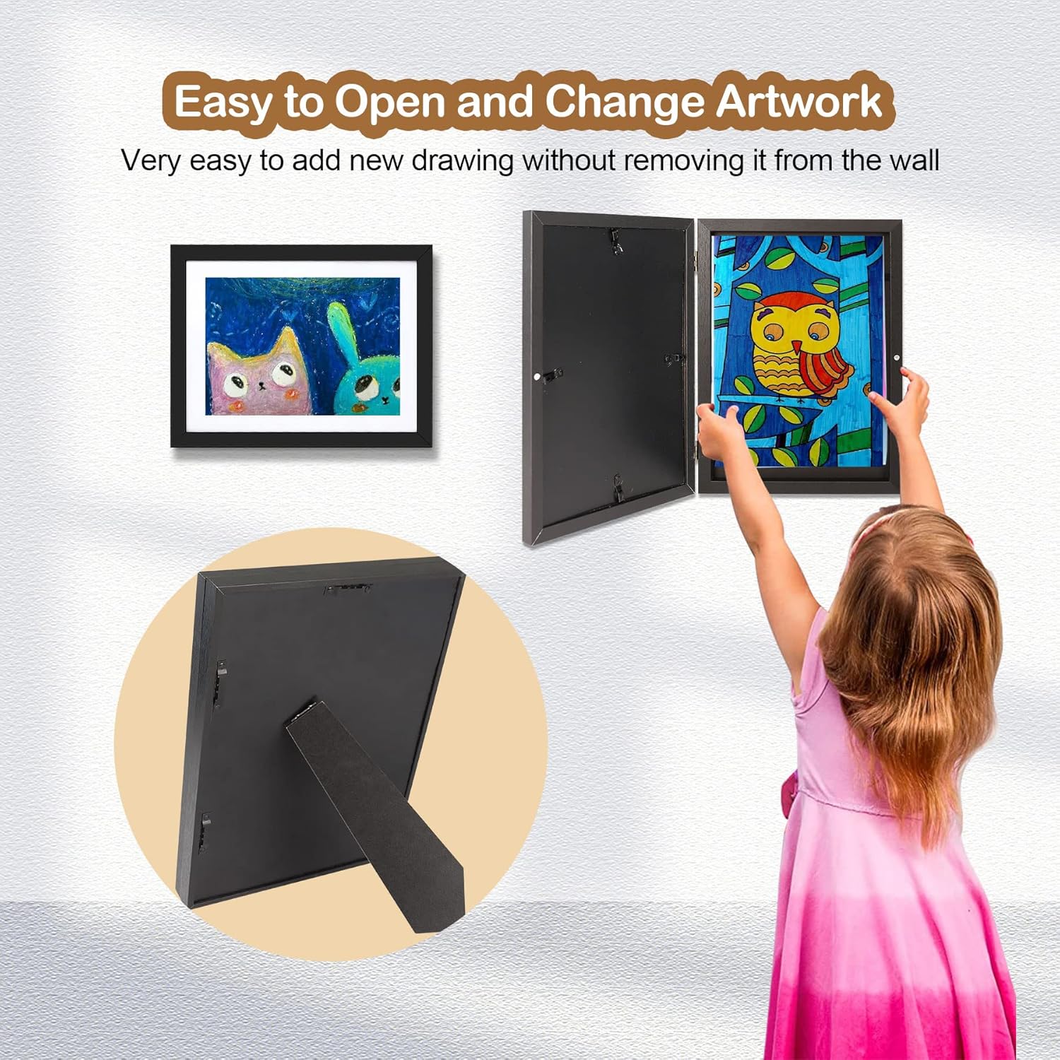 UBeesize Kids Art Frame for A4 Artwork Display