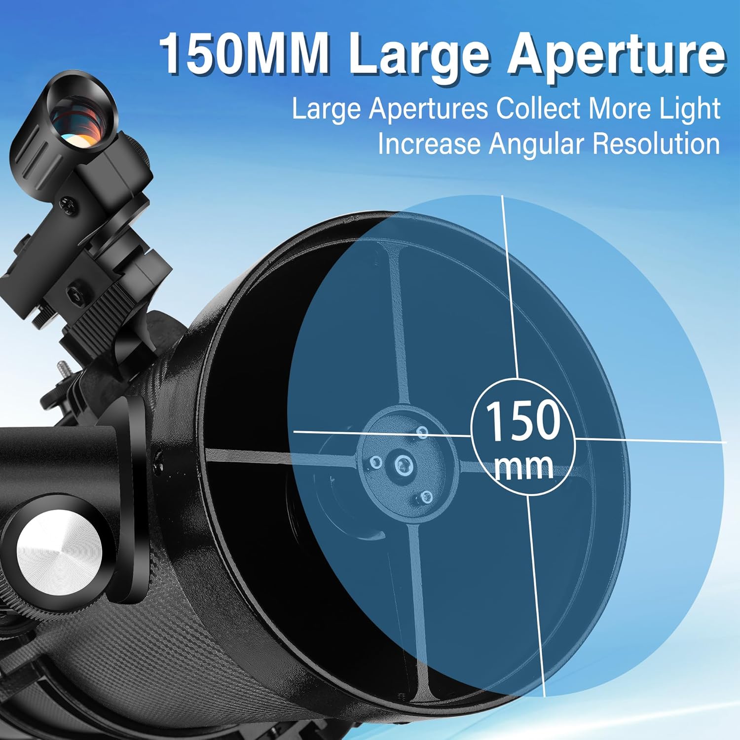 Gaterda 150mm Reflector Telescope for Astronomy