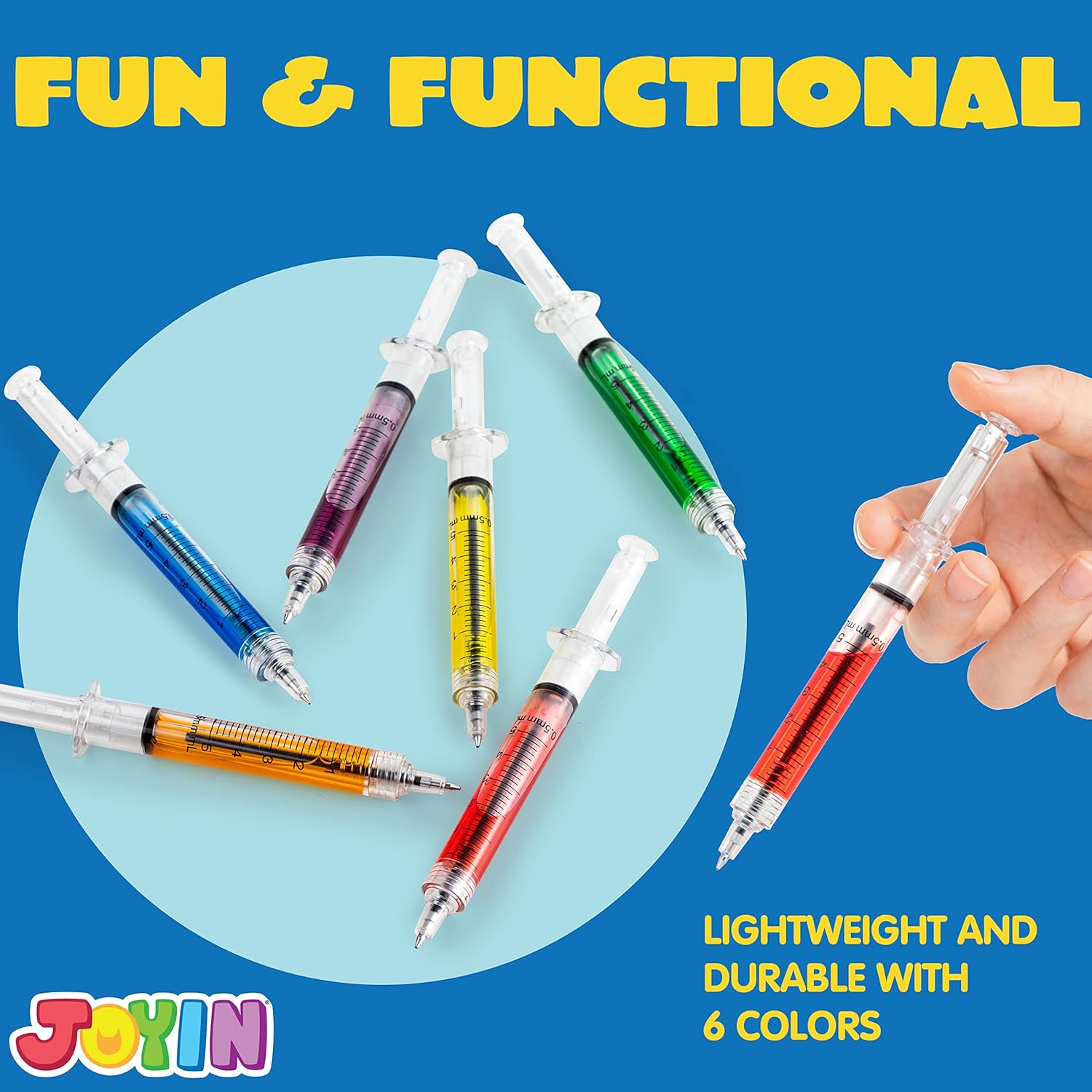 JOYIN 36pk Retractable Syringe Pens Bulk Party Favors