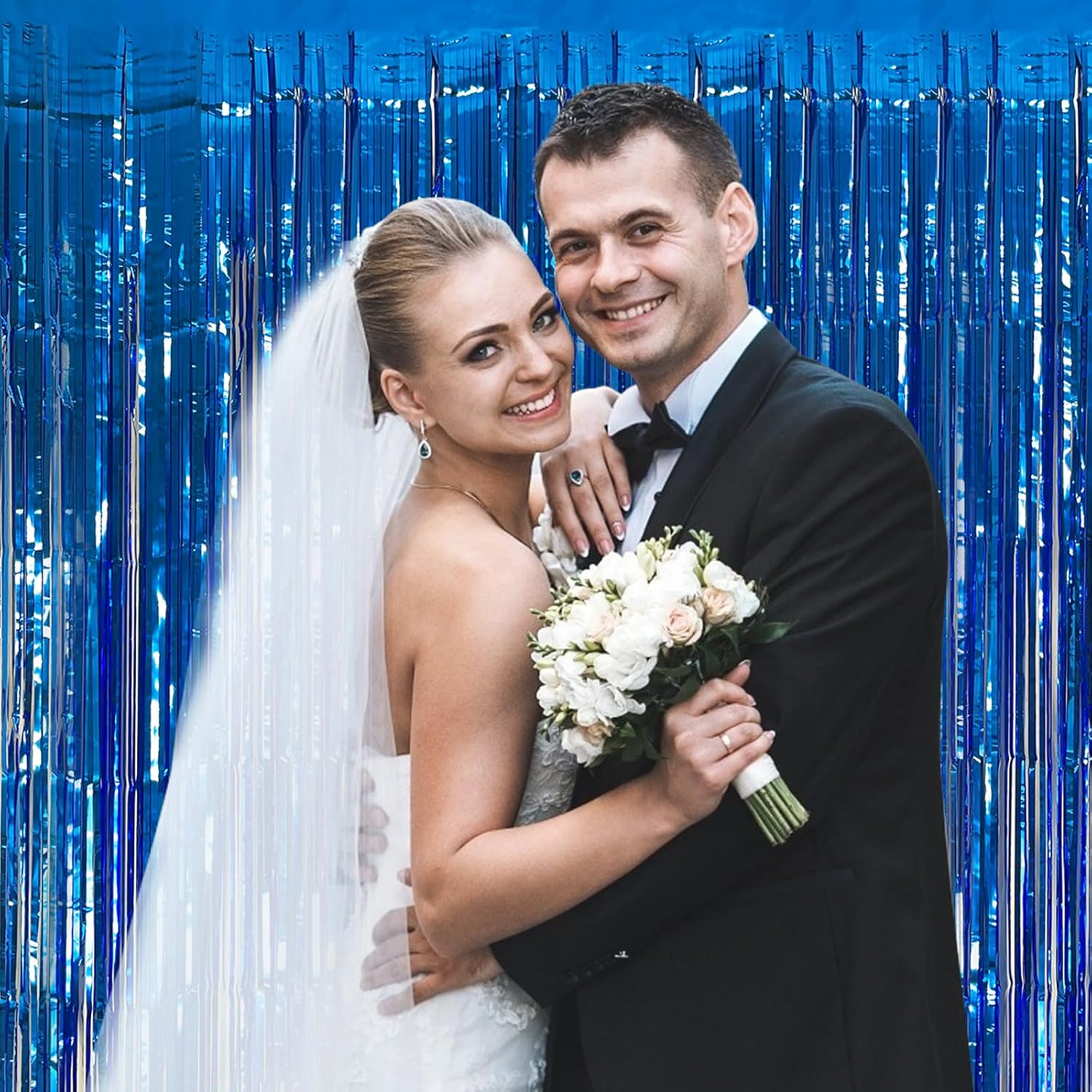 Ocean Party Blue Decor Curtain Set for Photo Booths