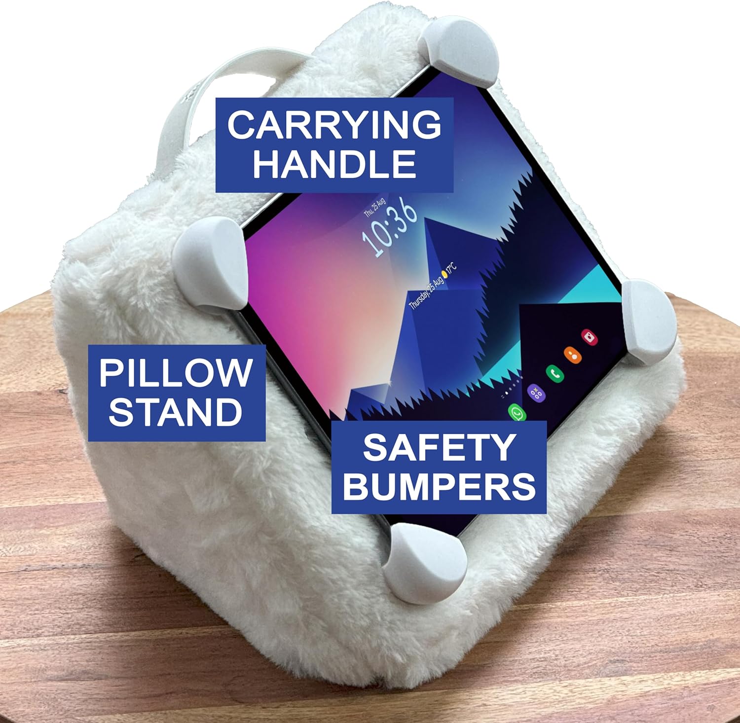 Safety Lounger Cozy iPad Pillow Stand for Kids and Family