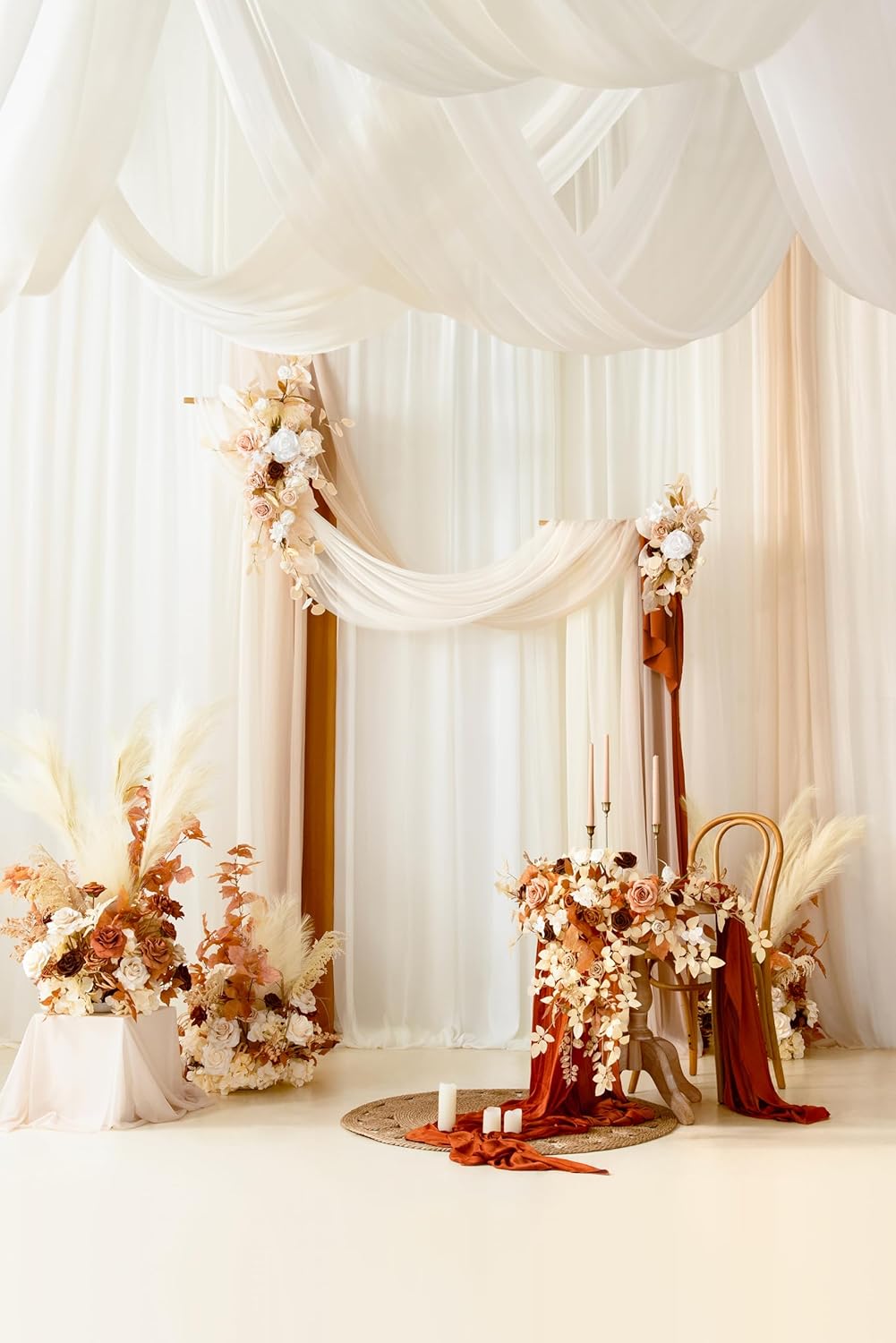 Lings Moment Wedding Arch Draping Fabric 2 Panels 32ft x 30in