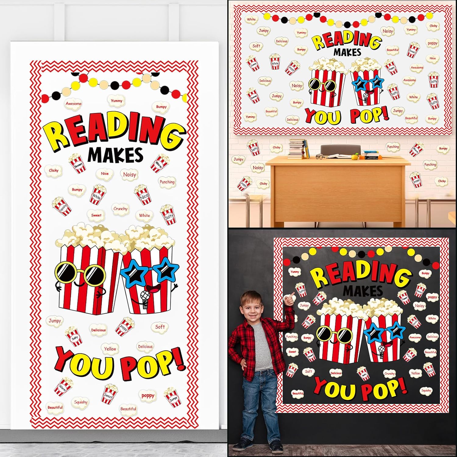 Popcorn Cutouts Reading Bulletin Board Classroom Decor