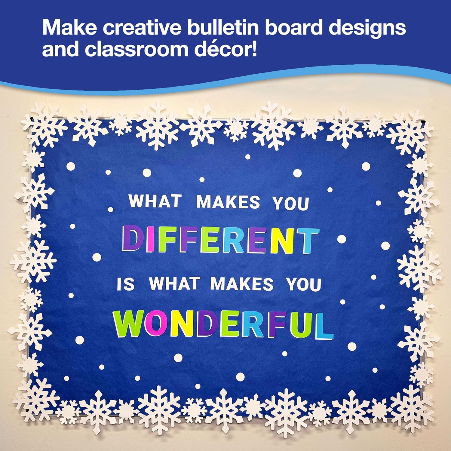 80 Pieces Snowflake Paper Cutouts with Idea Guide