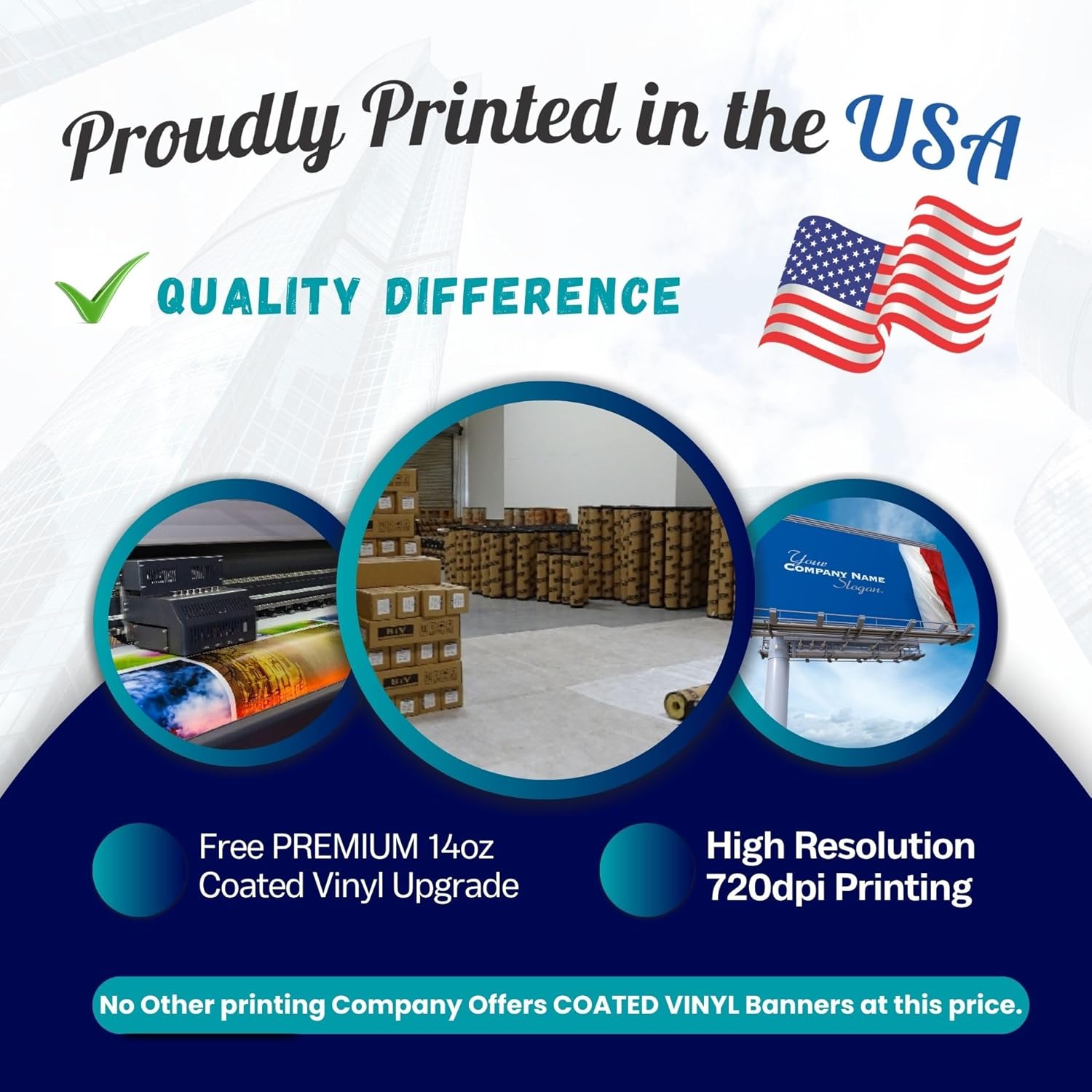 14oz Premium Vinyl Banner with 2 Sided Options