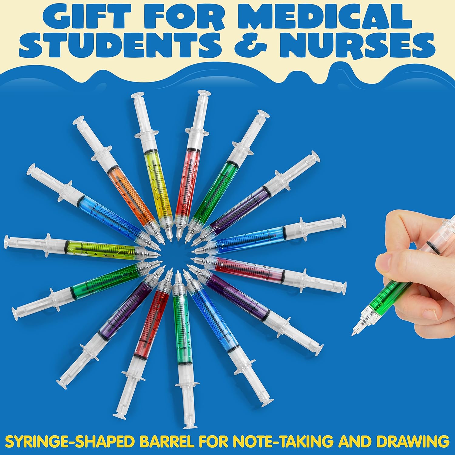 JOYIN 36pk Retractable Syringe Pens Bulk Party Favors