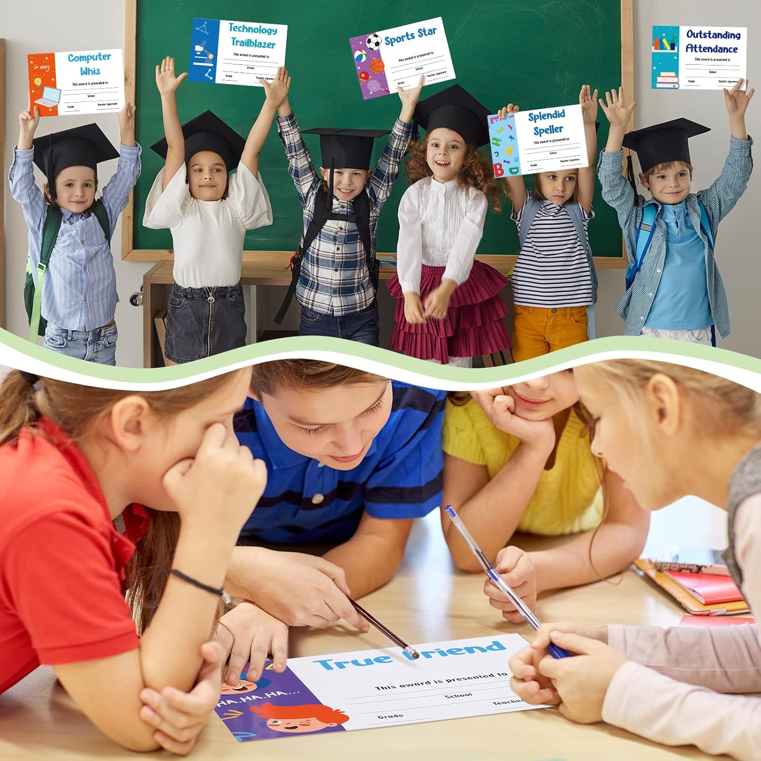 Jutom 45 Pcs End of School Year Awards Certificates