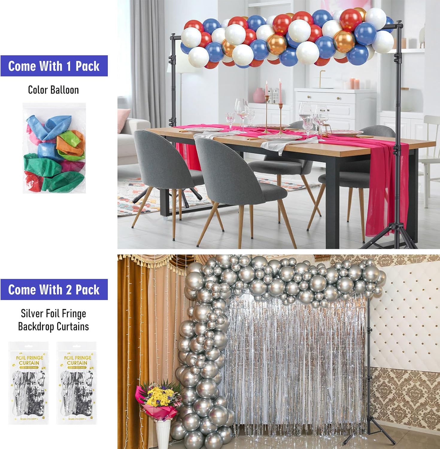 Adjustable Backdrop Stand Kit for Studio Photography and Parties