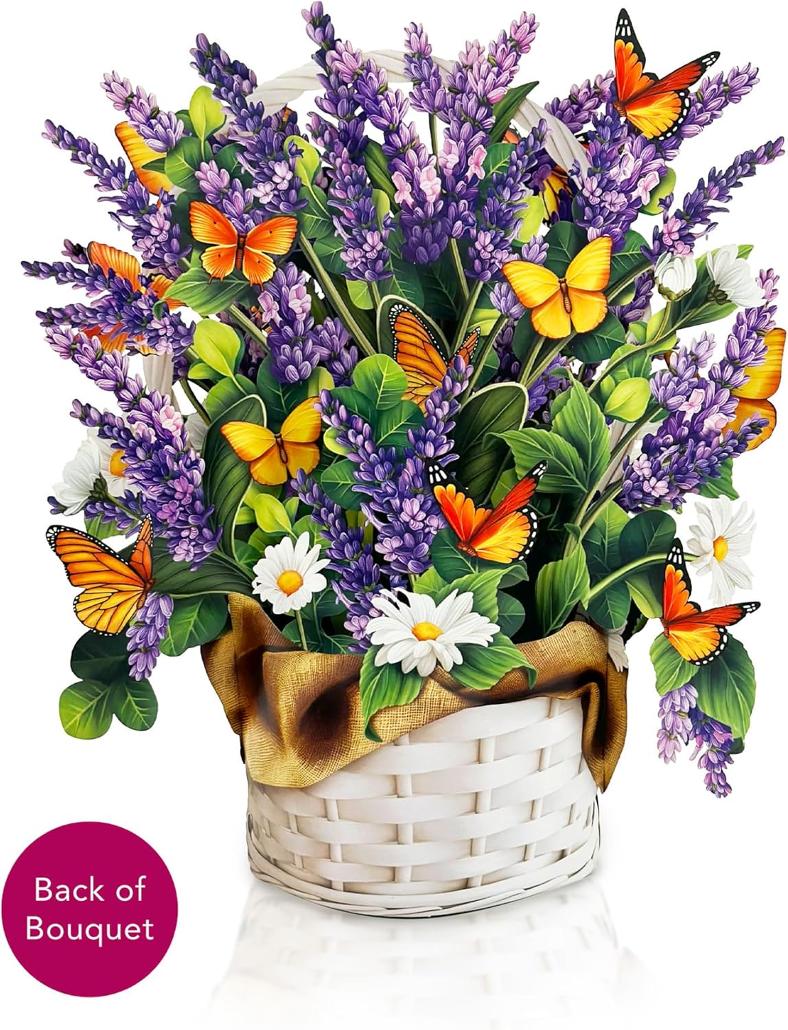 Freshcut Paper Pop Up Cards Lavender Butterflies