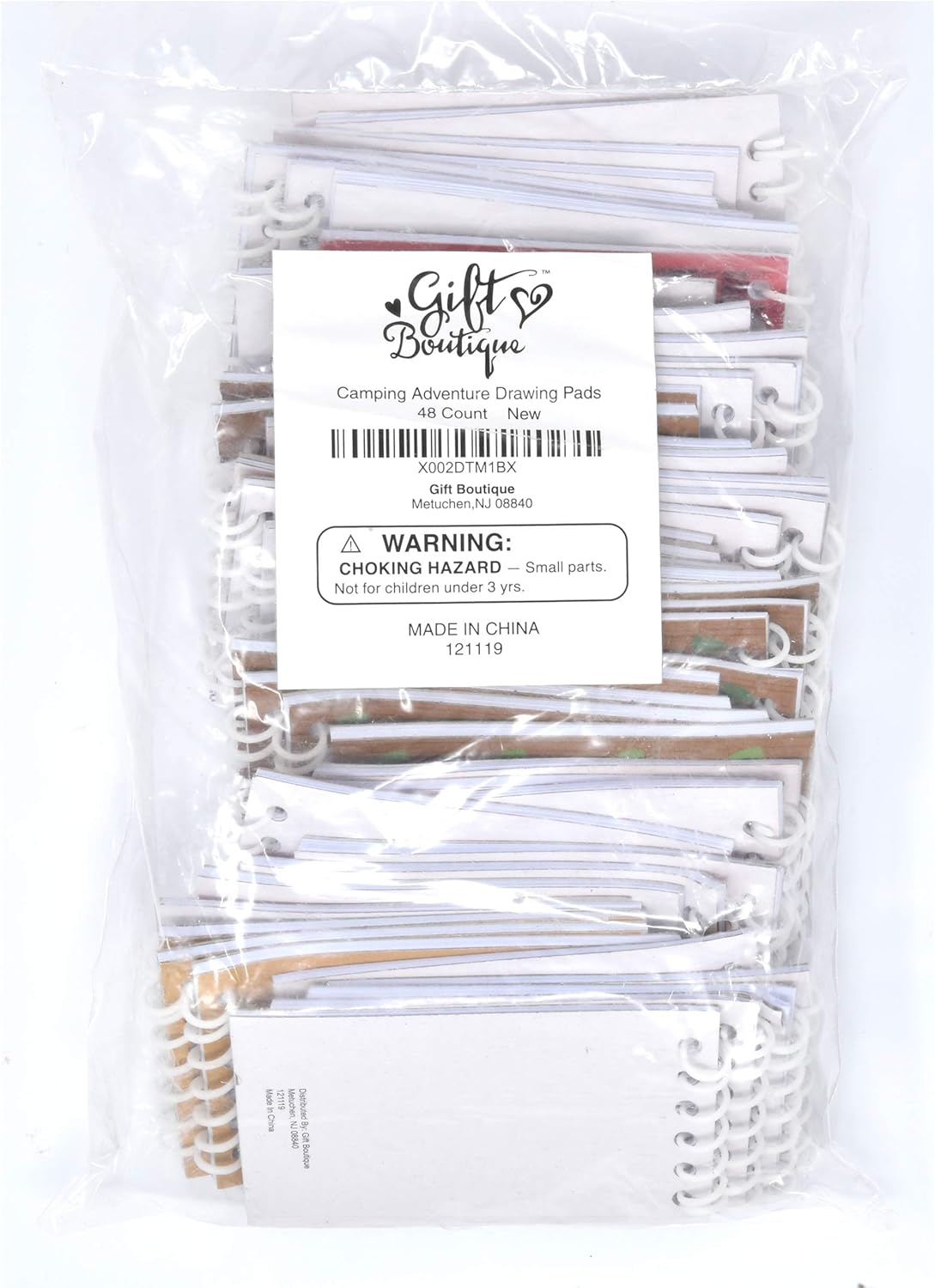 Gift Boutique 48 Woodland Camping Mini Notepads Set