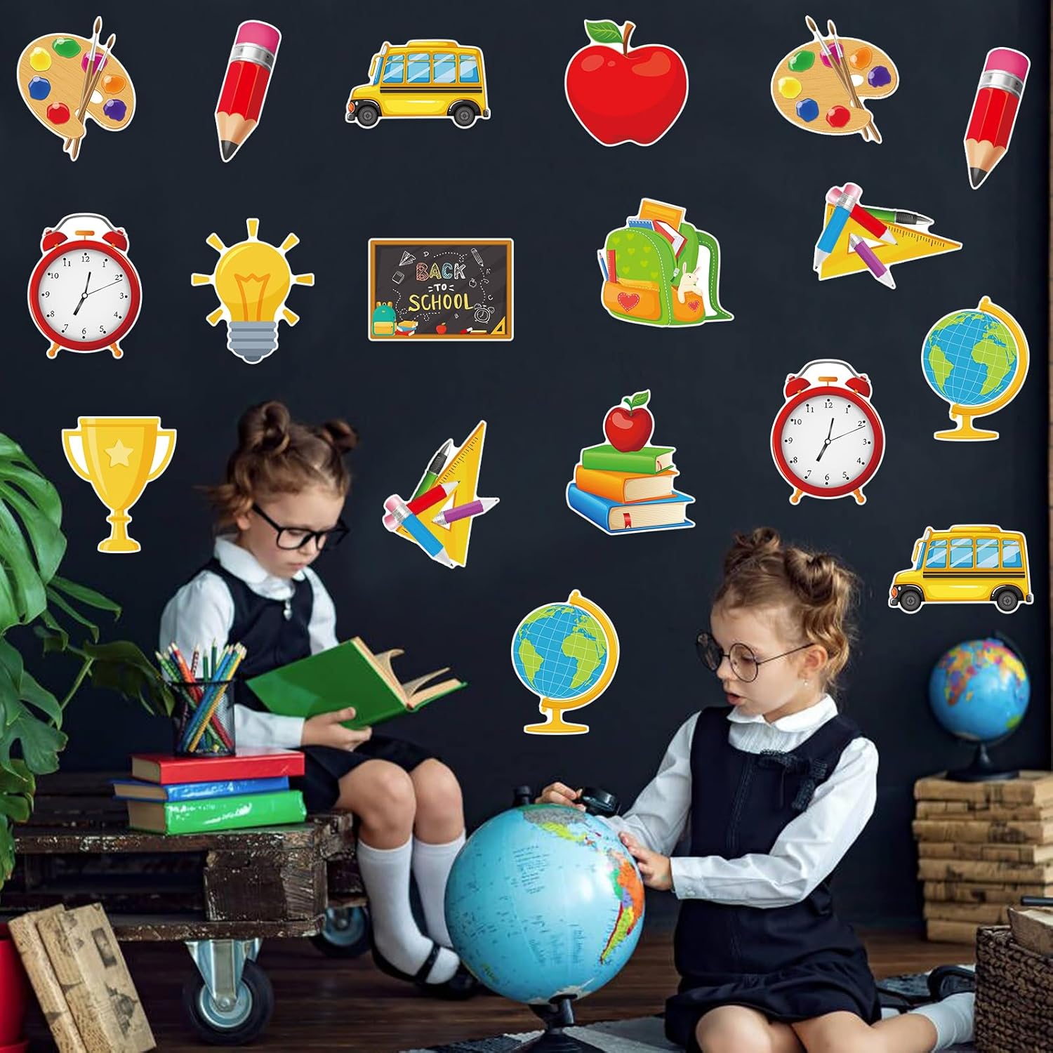 48Pcs Back to School Cutouts for Bulletin Boards
