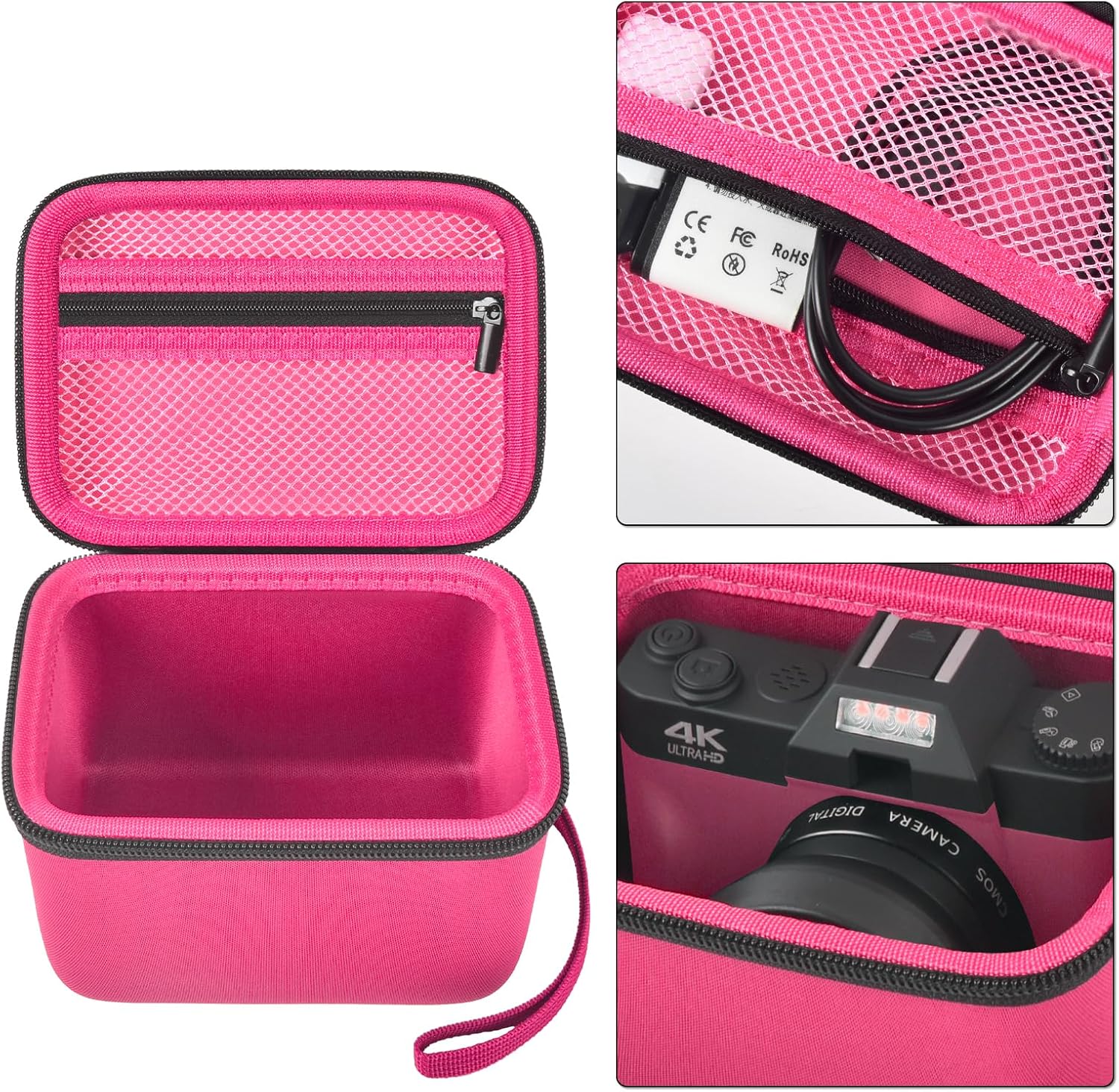 Comecase Vlogging Camera Case for 4K Digital Cameras - Red