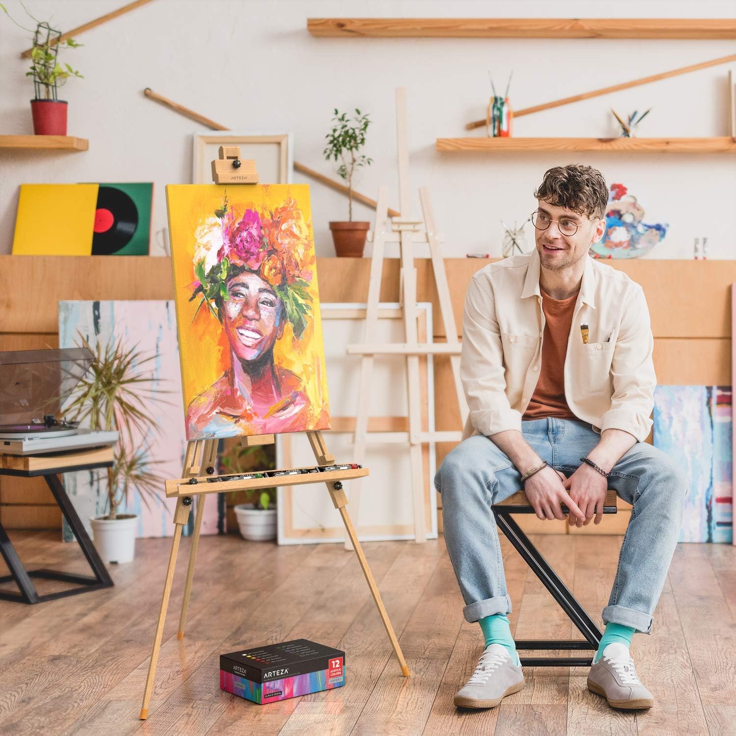 ARTEZA Easier Stand for Painting and Displaying Artwork