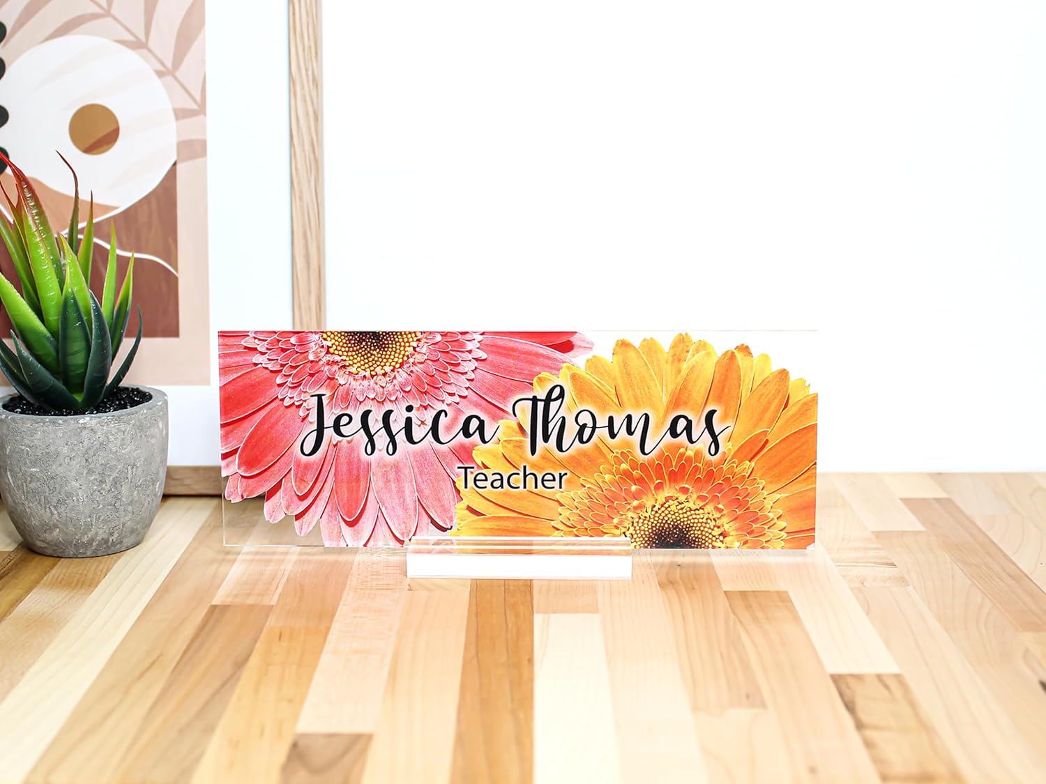 Custom Acrylic Name Plate for Office Desk