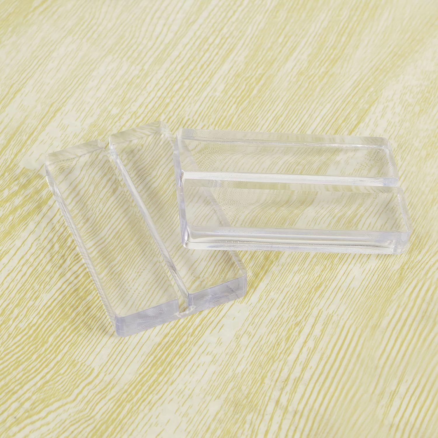20PCS Clear Acrylic Sign Holders 3 Table Number Stands