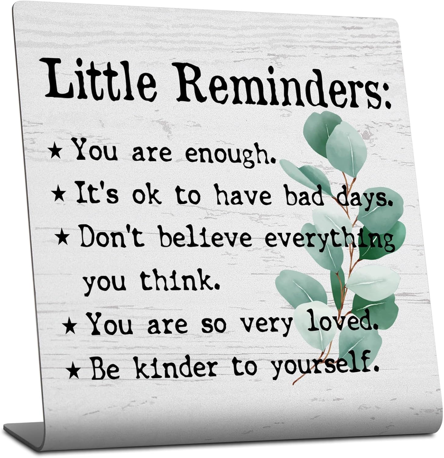 Positive Little Reminders Motivational Desk Decor Sign