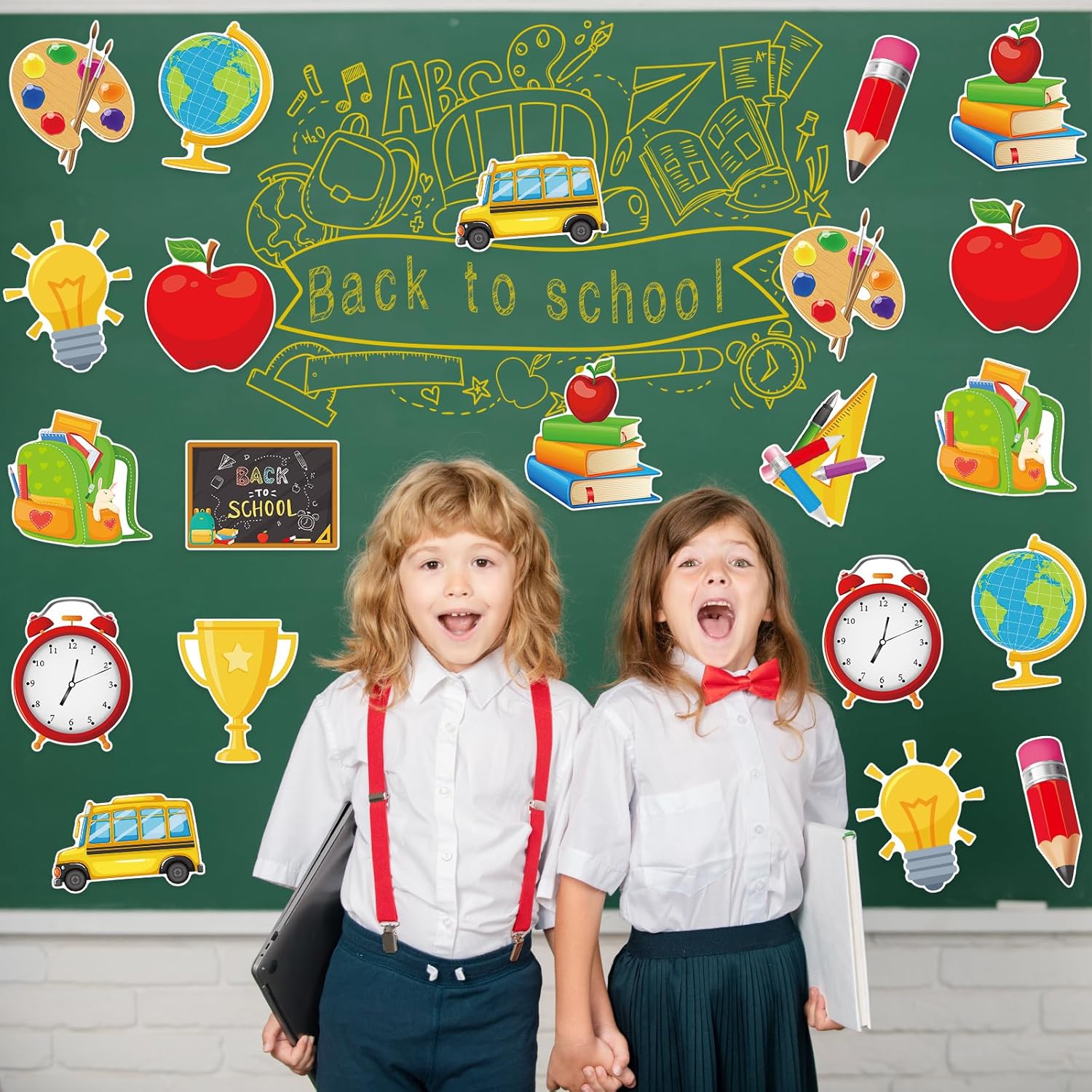 48Pcs Back to School Cutouts for Bulletin Boards
