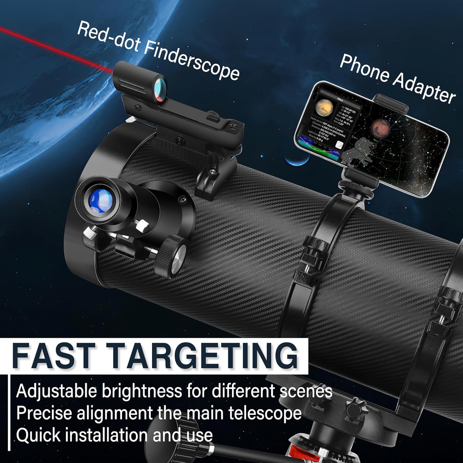 Gaterda 150mm Reflector Telescope for Astronomy