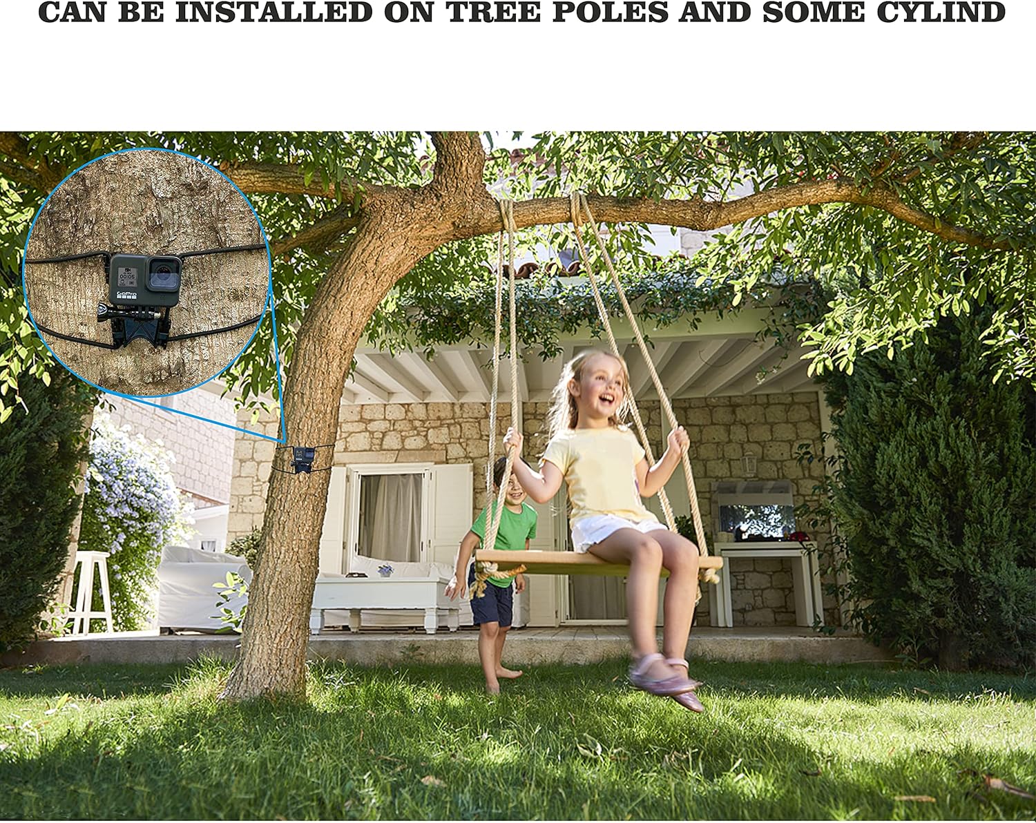 Suptig Net Fence Tree Pole Mounts - GoPro Phone Compatible