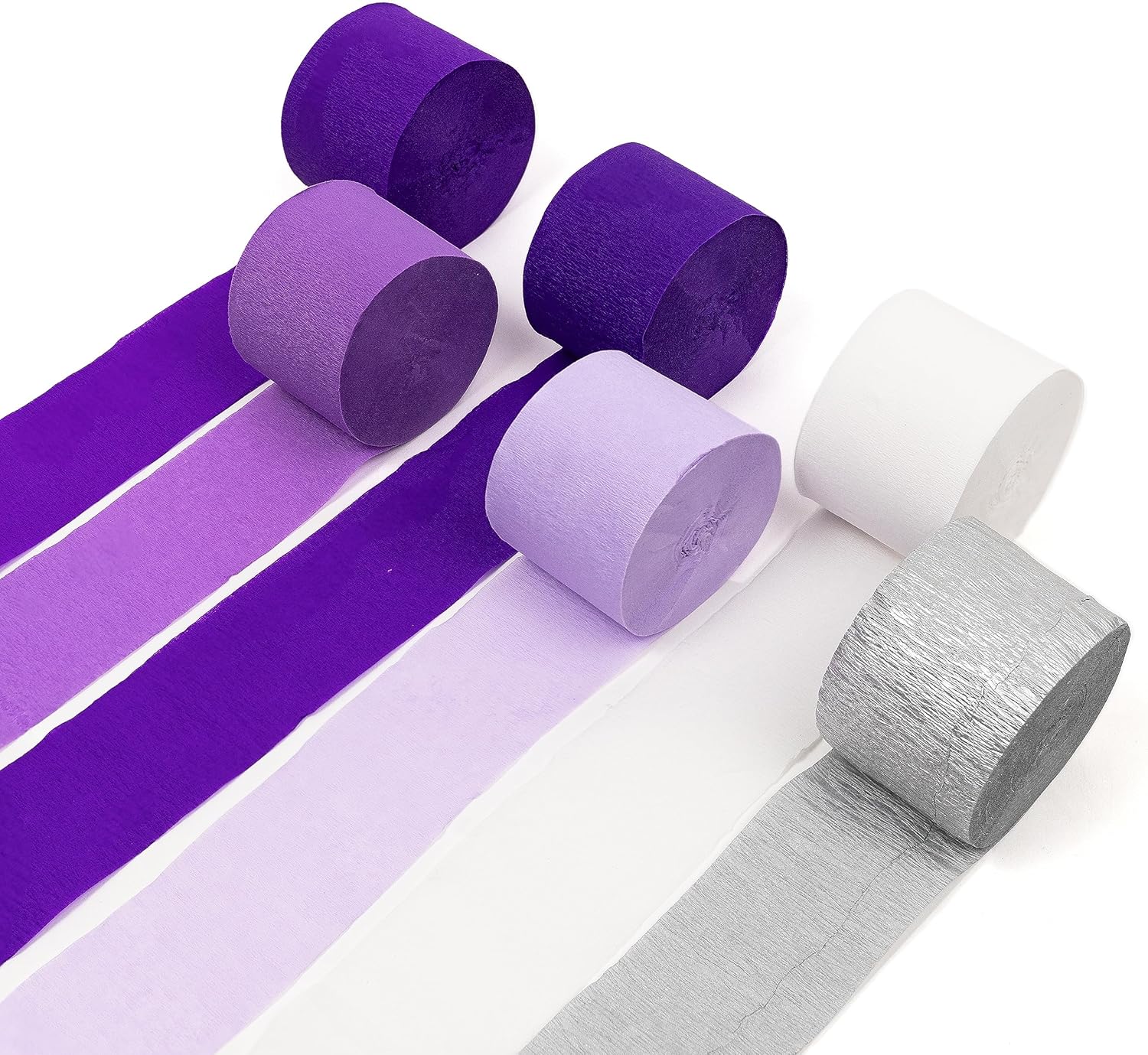 House Of Party Purple Crepe Paper Streamers 492ft 6 Rolls