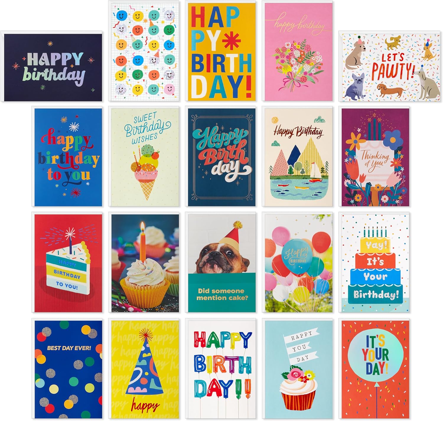 Hallmark Assorted Birthday Cards 20 Pack