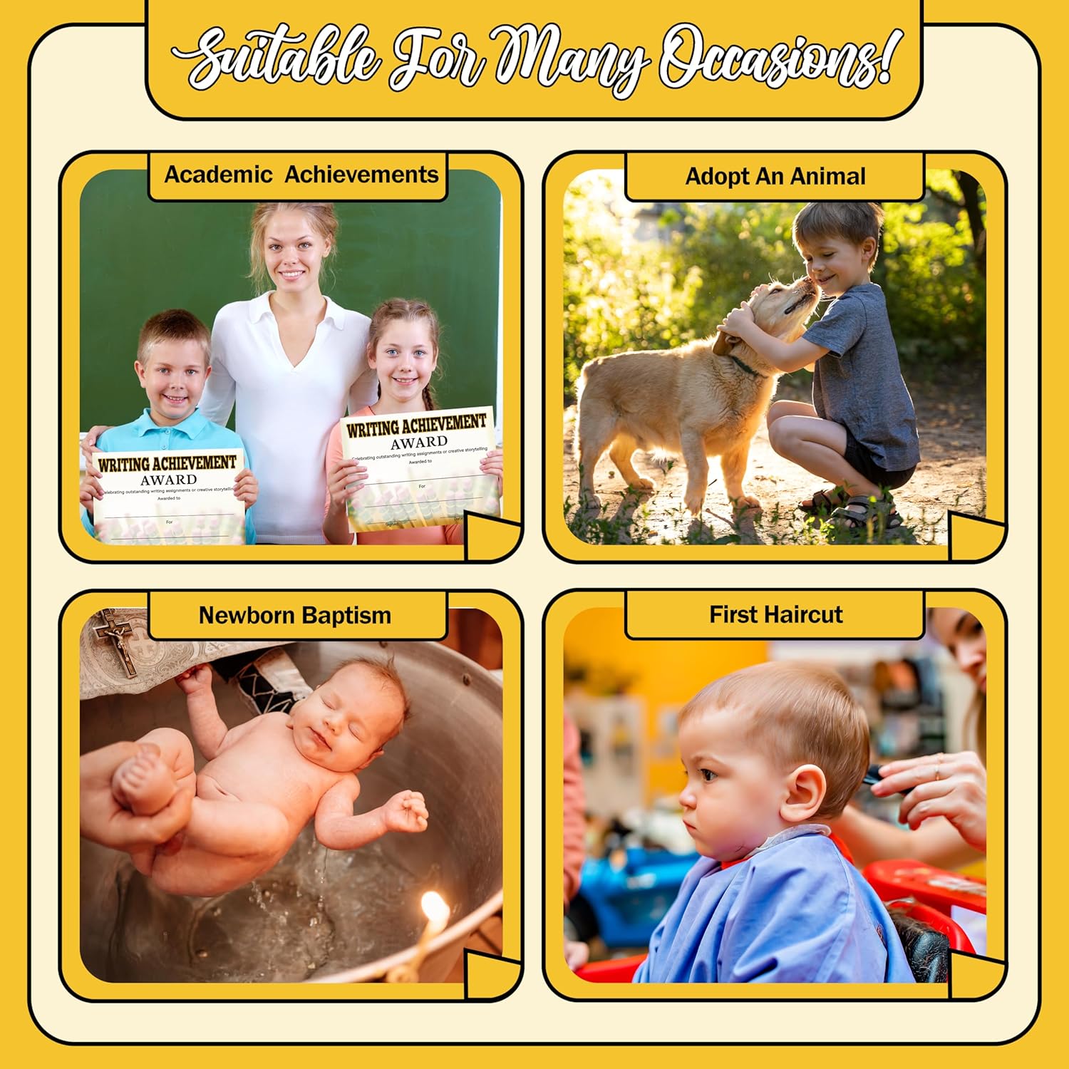 Certificate of Achievement for Kids 25 Pack