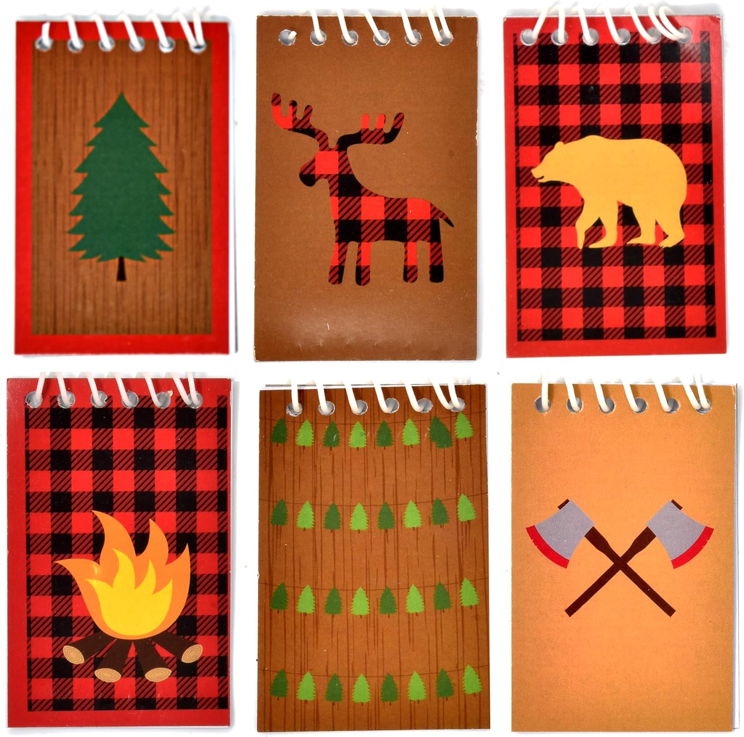 Gift Boutique 48 Woodland Camping Mini Notepads Set