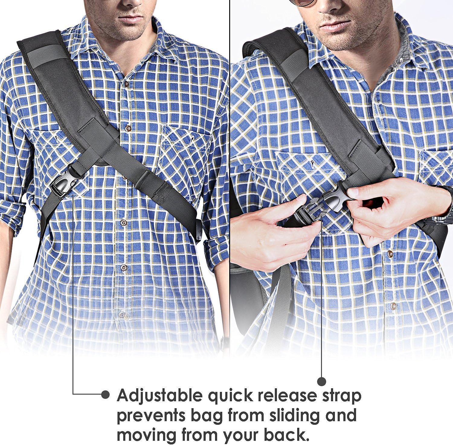 Neewer Professional DSLR Camera Case Sling Backpack with Waterproof Interior
