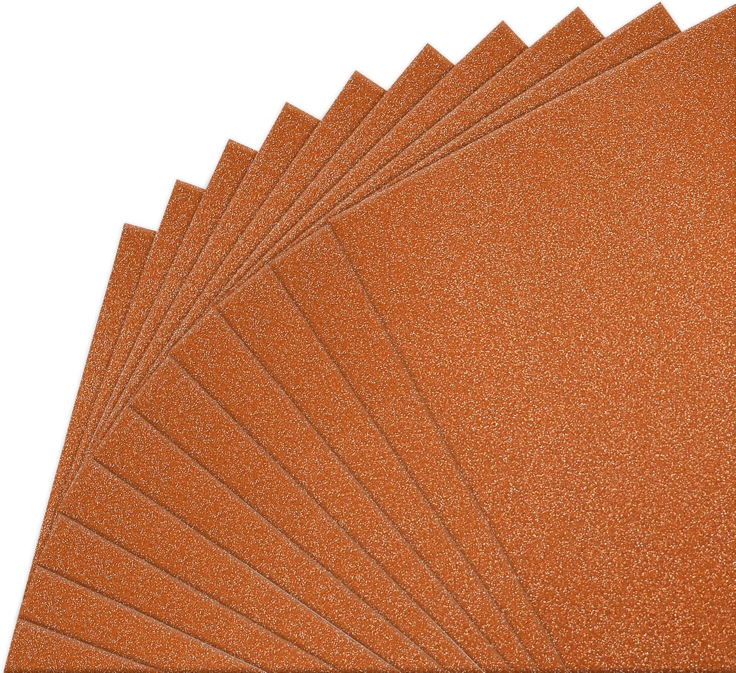 FEILIBAY 20 Sheets Orange Glitter Cardstock Paper A4 Size