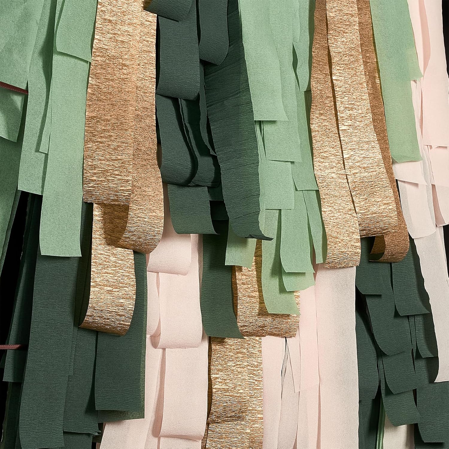 PartyWoo Green Crepe Paper Streamers 10 Rolls 820 Ft Pack