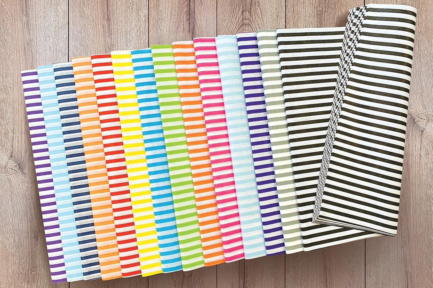 Flexicore Packaging Light Pink Pin Stripe Tissue Paper 100 Sheets