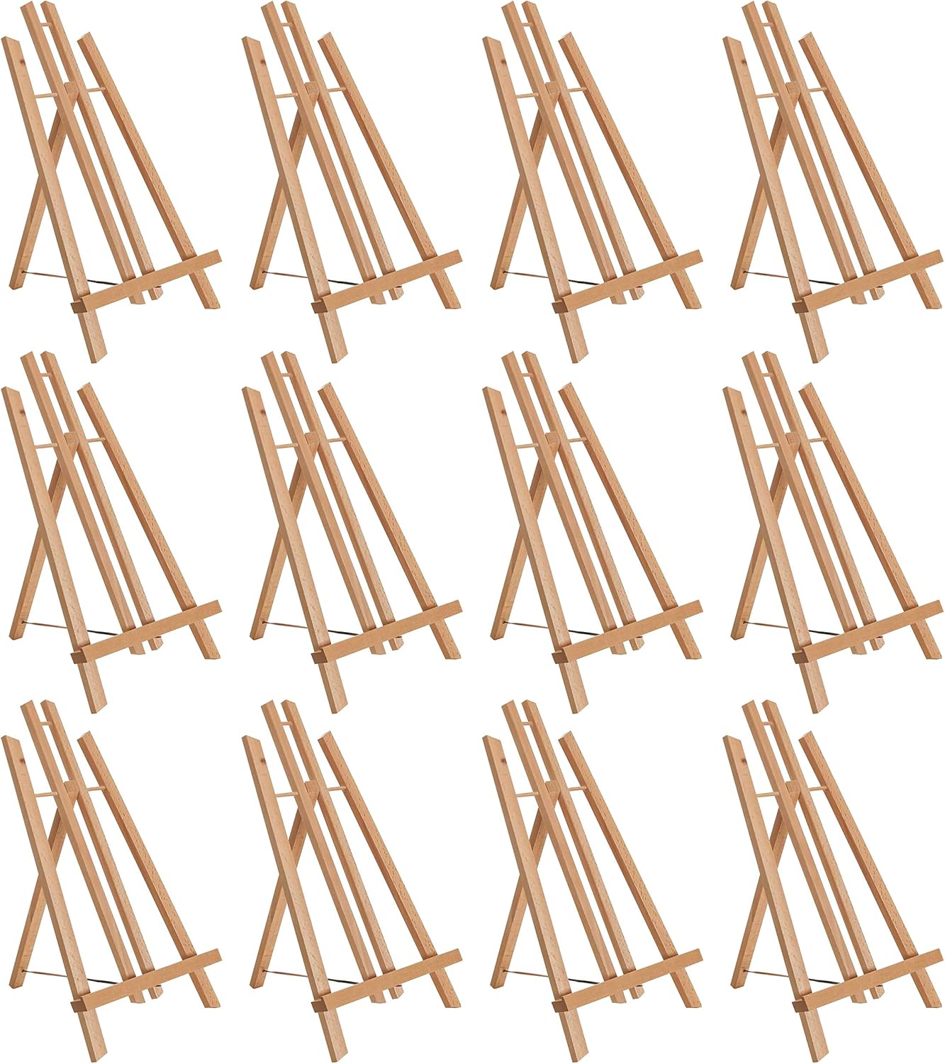US Art Supply 14 Inch Medium Tabletop Easel Pack of 12